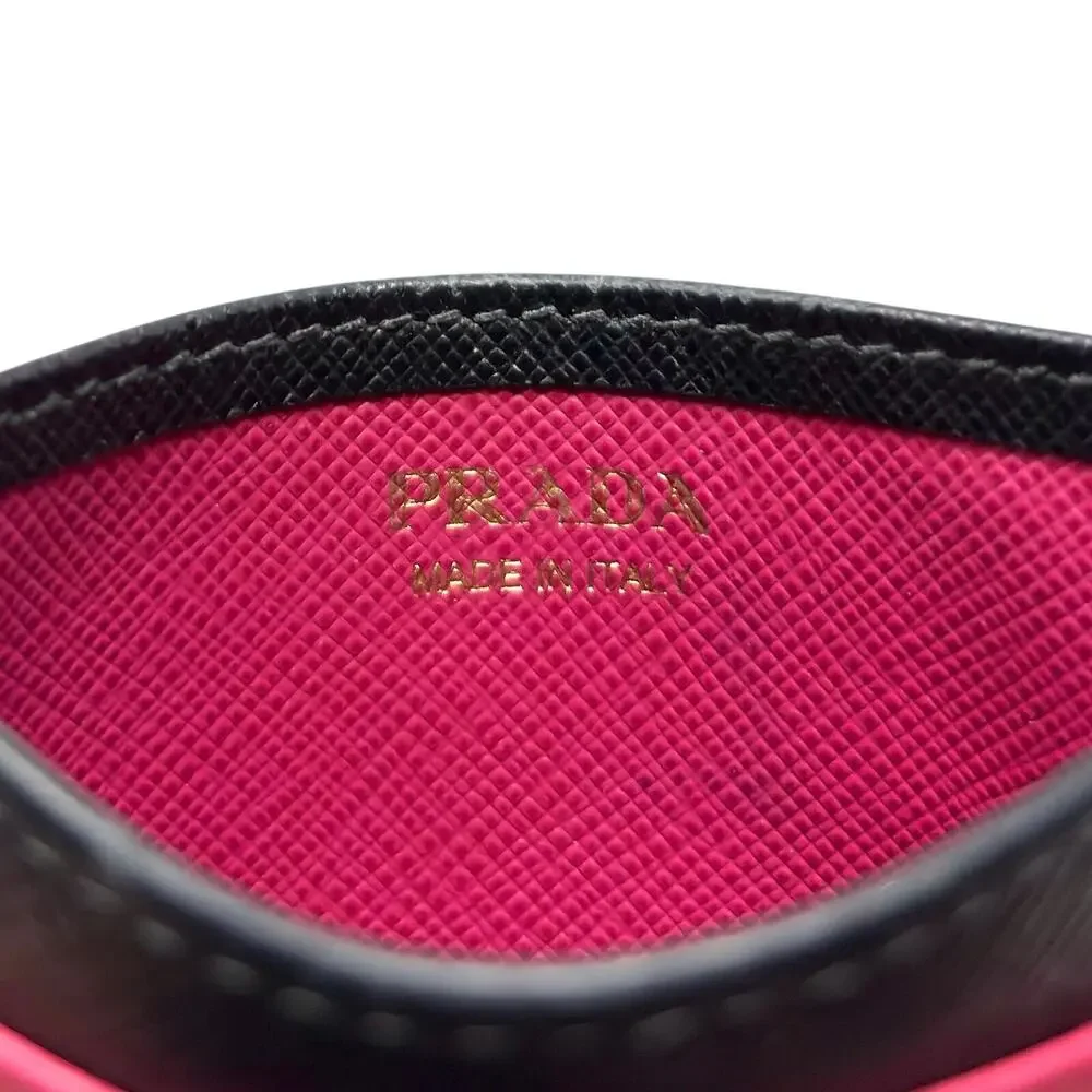 Prada Multicolor Saffiano Cardholder Wallet